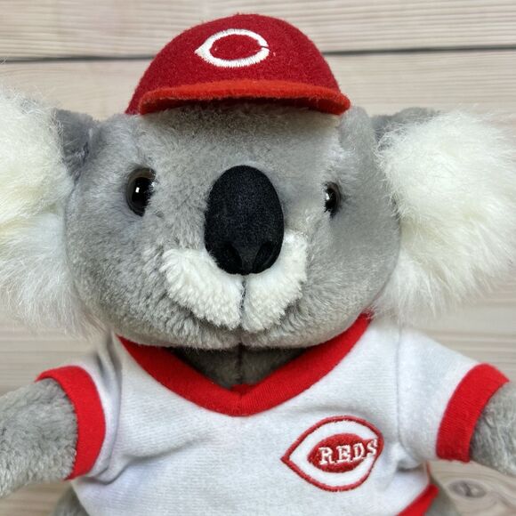 VTG Cincinnati Reds Koala Bear Plush Steven Smith Stuffed Animal w/Hat MLB -RARE - Picture 2 of 15